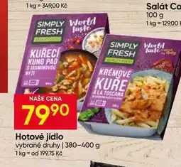 Hruška SIMPLY FRESH Hotové jídlo nabídka