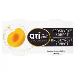 Hruška ATI Fruit Exclusive Broskvový kompot 2 x 120g nabídka