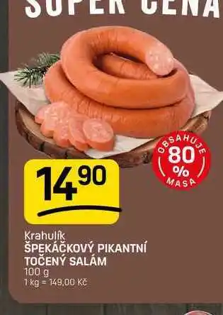 ŠPEKÁČKOVÝ PIKANTNÍ TOČENÝ SALÁM