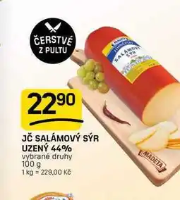 Flop JČ SALÁMOVÝ SÝR UZENÝ 44% vybrané druhy nabídka