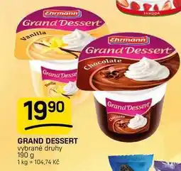 Flop GRAND DESSERT vybrané druhy nabídka