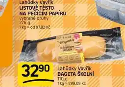 Flop BAGETA ŠKOLNÍ nabídka