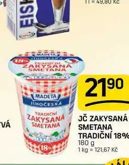 Flop JČ ZAKYSANÁ SMETANA 18% SMETANA TRADIČNÍ 18% nabídka