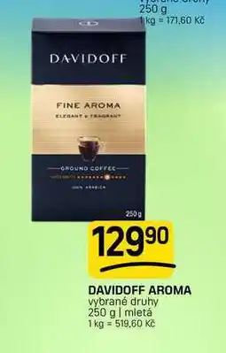 Flop DAVIDOFF AROMA vybrané druhy 250 g | mletá nabídka