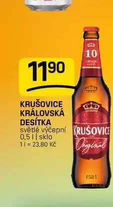Flop KRUŠOVICE KRÁLOVSKÁ DESÍTKA světlé výčepní nabídka