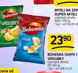 Flop BOHEMIA CHIPS | VROUBKY vybrané druhy nabídka