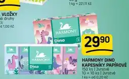 Flop HARMONY DINO KAPESNÍKY PAPÍROVÉ 150 ks | 2vrstvé 10 x 10 ks 3vrstvé nabídka