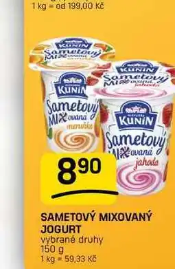 Flop SAMETOVÝ MIXOVANÝ JOGURT vybrané druhy nabídka