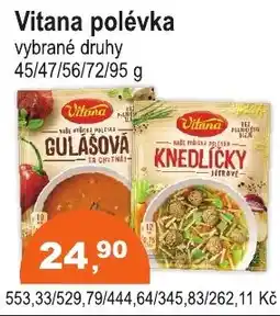 COOP DISKONT Vitana gulasová a knedlíčky nabídka