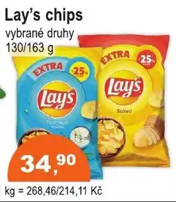 COOP DISKONT Lay's chips vybrané druhy nabídka