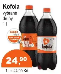 COOP DISKONT Kofola vybrané druhy nabídka