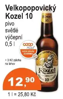 COOP DISKONT Velkopopovický Kozel 10 nabídka