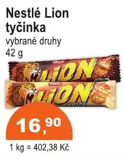 COOP DISKONT Nestlé Lion tyčinka nabídka