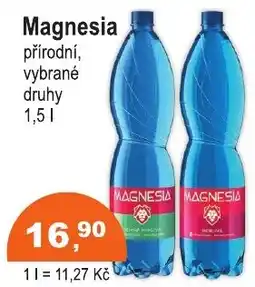 COOP DISKONT Magnesia přírodní, vybrané druhy nabídka