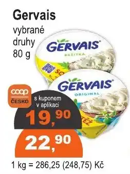 COOP DISKONT Gervais vybrané druhy nabídka