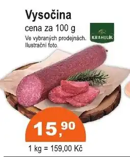 COOP DISKONT Krahulik vysočina nabídka