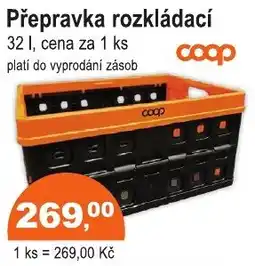 COOP DISKONT coop přepravka rozkládací nabídka