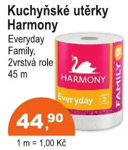 COOP DISKONT Harmony kuchyňské utěrky nabídka