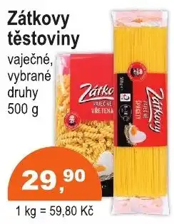 COOP DISKONT Zátkovy vaječné těstoviny nabídka