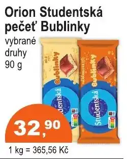 COOP DISKONT Orion studentská pečet' bublinky nabídka