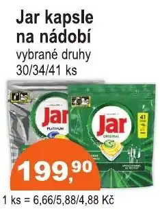 COOP DISKONT Jar kapsle na nádobí nabídka