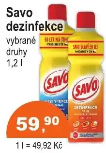 COOP DISKONT Savo dezinfekce nabídka