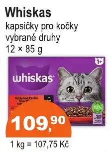COOP DISKONT Whiskas kapsičky pro kočky vybrané druhy nabídka