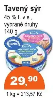 COOP DISKONT Ranho tavený sýr nabídka
