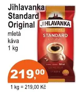 COOP DISKONT Jihlavanka mletá káva nabídka