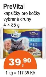 COOP DISKONT PreVital kapsičky pro kočky vybrané druhy nabídka