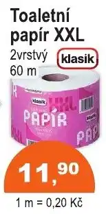 COOP DISKONT Klasik toaletní papír XXL nabídka