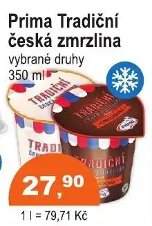 COOP DISKONT Prima Tradiční česká zmrzlina nabídka