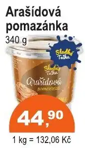 COOP DISKONT Sledek Tečka arašídová pomazánka nabídka