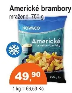 COOP DISKONT Nowaco americké brambory nabídka