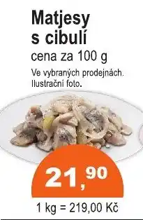 COOP DISKONT Matjesy s cibulí nabídka