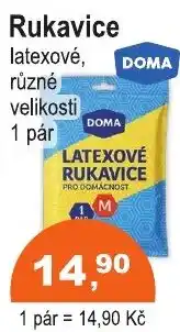 COOP DISKONT Doma latexové rukavice nabídka