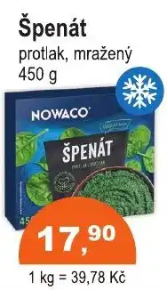 COOP DISKONT Nowaco špenát protlak mražený nabídka