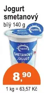 COOP DISKONT Ranho smetanový jogurt bílý nabídka