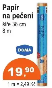 COOP DISKONT Doma papír na pečení nabídka