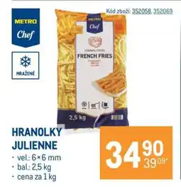 Makro Hranolky Julienne nabídka