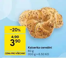 Tesco Kaiserka cereální nabídka