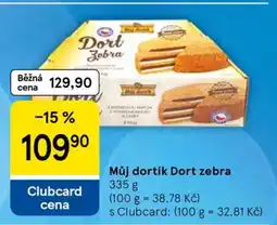 Tesco Můj dortík Dort Zebra nabídka
