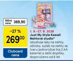 Tesco Just My Style Kawaii Nehtové studio nabídka