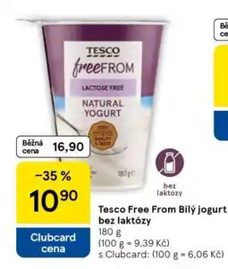 Tesco Tesco Free From Bílý jogurt bez laktózy nabídka
