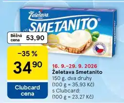 Tesco Želetava Smetanito nabídka