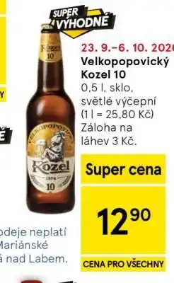 Tesco Velkopopovický Kozel 10 nabídka