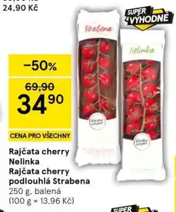Tesco Rajčata cherry Nelinka / Rajčata cherry podlouhlá Strabena nabídka