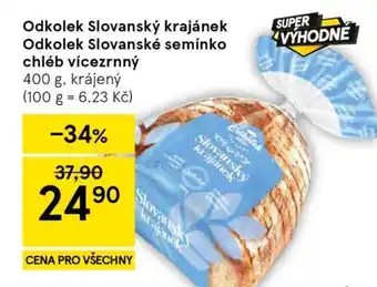 Tesco Odkolek Slovanský krajánek / Odkolek Slovanské semínko chléb vícezrnný nabídka
