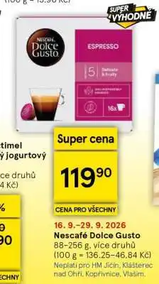 Tesco Nescafé Dolce Gusto nabídka