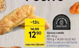 Tesco Sýrový rohlík nabídka